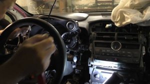 Lexus NX 200. Dashboard removal. Панель приборов Удаление.