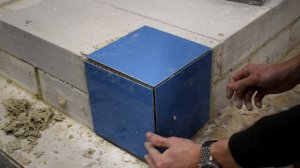 Облицовка наружных углов керамической плиткой  с выполненной запилкой 45 градусов