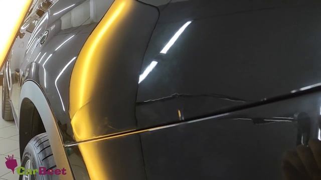 Удаляем вмятину на заднем крыле BMW X6 F16. Удаление вмятины без покраски. смотреть онлайн