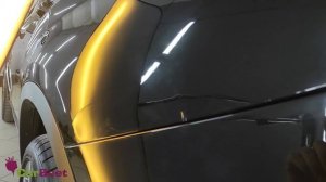 Удаляем вмятину на заднем крыле BMW X6 F16. Удаление вмятины без покраски.