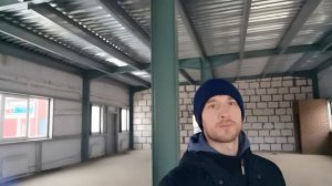 Быстровозводимое здание из металлоконструкций и сэндвич-панелей \\ монтаж  металлоконструкций 12х40
