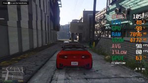 AMD Radeon RX 5500 XT -- Intel Core i3-10100F -- Grand Theft Auto V GTA V FPS Test