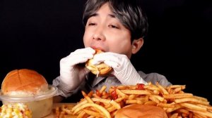 [SUB] 육즙가득 수제버거 먹방! 빅 오일장, 스페셜, 빅 새우버거 세트 Handmade Burgers ASMR Mukbang Eating Show