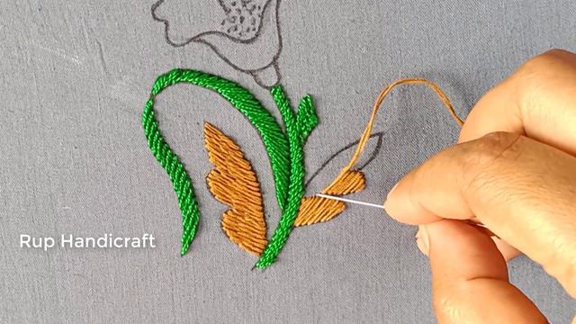 botanical flower tree,hand embroidery designs,needlepoint art,embroidery design by Rup Handicraft