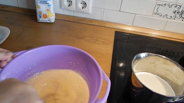 Заварной масляный крем. Крем Пломбир. Простой в приготовлении рецепт.Сustard butter cream.