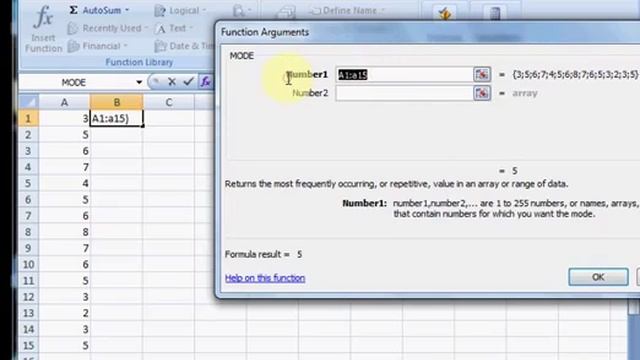 How to find the mode in Excel смотреть онлайн