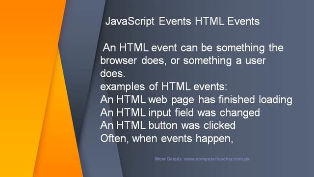 What is JavaScript  Event  how use event in JavaScript Tutorials
