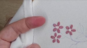 Мастер-класс по вышивке гладью "Веточка с цветами"