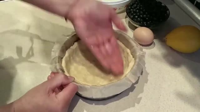 Заливной пирог с черникой БЕЗ САХАРА!