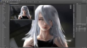 A2 ( Nier Automata) - Photoshop painting process