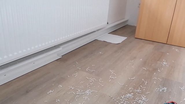 Монтаж тёплый плинтус, своими руками.