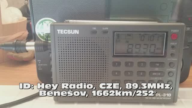 16.06.2019 09:02UTC, [Es], Hey Radio, Чехия, 89.3МГц, 1662км