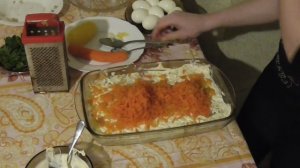 Салат мимоза классический . Рецепт салата мимоза . Как приготовить салат мимоза. Вкусный салат.