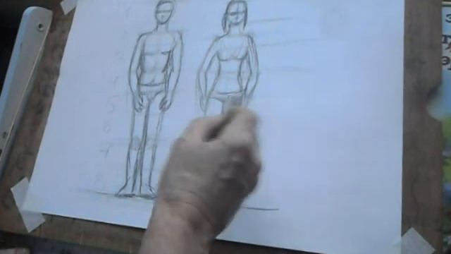 Рисование фигуры человека смотреть онлайн