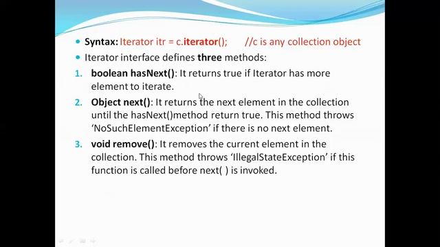 Iterator in Java