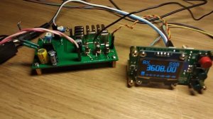 Работа синтезатора OLED MICRO Андрея UR3ILF и приёмника RX998