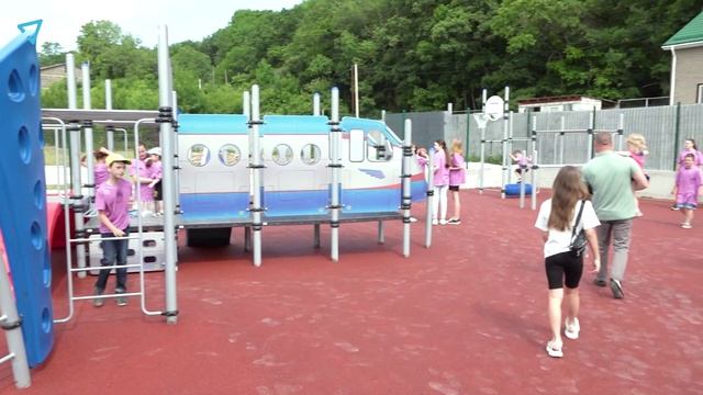 Открытие детской площадки в пос. Розовое