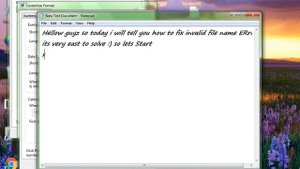 How to Fix Invalid File Name Error In Programs