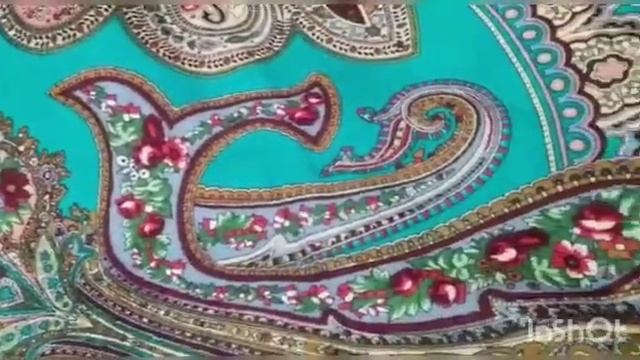 Павлопосадский платок "Царевна лягушка"