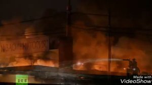 Пожар на амурской улице