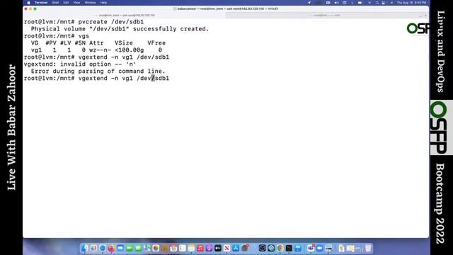 Logical Volume Management, Disk Management | Linux and DevOps BootCamp day 9 смотреть онлайн