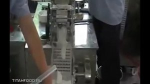 Производство пельменей при помощи установки Titan
