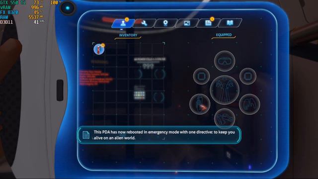 Subnautica - GTX 550 ti - benchmark