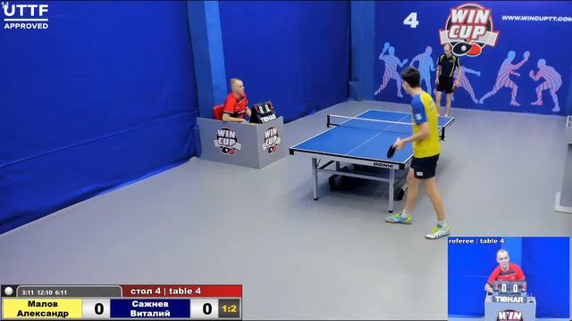 13:00 Малов Александр 3-2 Сажнев Виталий стол 4 Юг-1 06.10.2020 смотреть онлайн