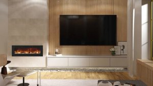 Линейный электрокамин Royal Flame Galaxy 42 RF в интерьере