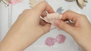 Бантик трезубец. Многослойный бантик, шаблон бантика. Diy. Повязка на голову
