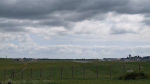 R.A.F. C-17 Globemaster at Birmingham Airport (5 Touch and Go's)