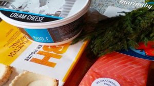 Тарталетки с лосоем и творожным сыром