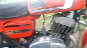 Работа двигателя мотоцикла Чезет - 350 (CZ-350)