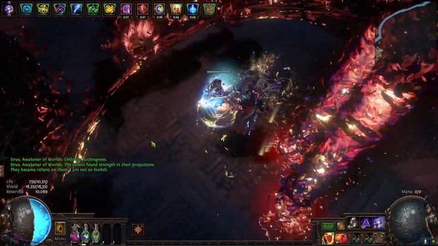 PoE 3.23 Build Penance Brand energy blade / Vs. Uber Sirus