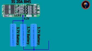 3s 20A BMS 12v Circuit Diagram.