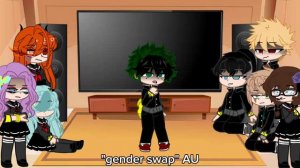 Dekus past classmayes react to her Aus/ F.Izuku Afton au/ MHA x FNAF