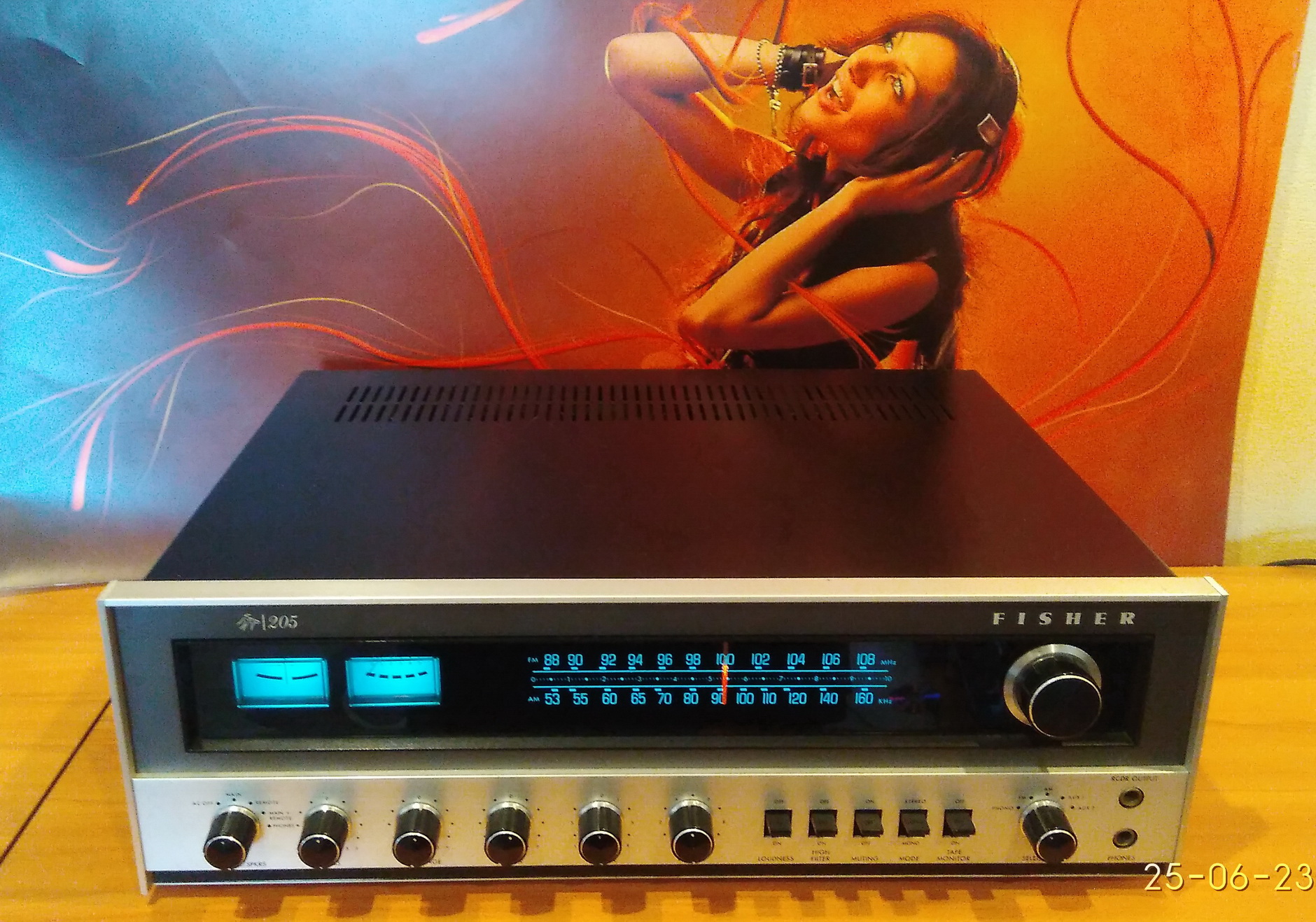 FISHER 205 Стерео ресивер 1971 - 1973 годы. смотреть онлайн