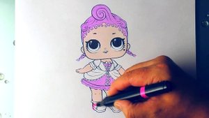 LOL Doll Раскраски для Девочек. Раскраска куклы Royal High Ney