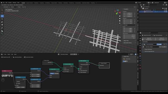 Blender. Быстрое создание сетки улиц со скруглениями при помощи Geometry Nodes смотреть онлайн