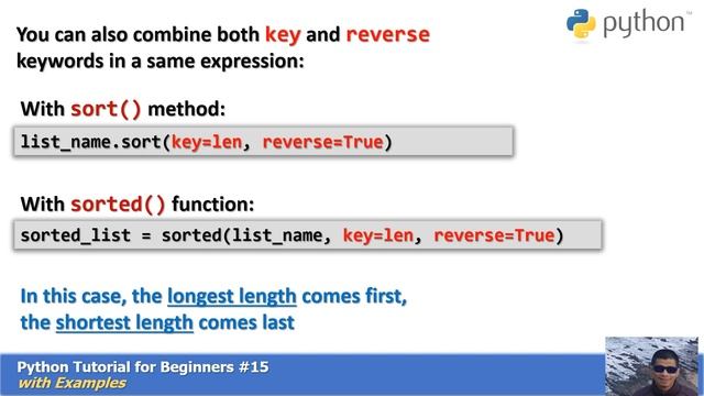 Tutorial #15: Sort a List in Different Orders and by Multiple Criteria _ Python Coding for Beginner