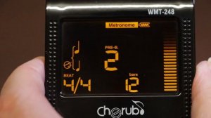 Unboxing, tests & review of the Lekato WMT-248 metro-tune,  metronome & tuner (metrotuner)