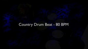 Country Drum Beat 80 BPM - Drum Backing Track - Slow Country Rock - #12
