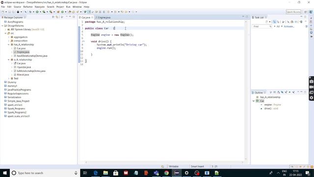 Java Design Patterns - 1 : Is-A and Has-A relationship