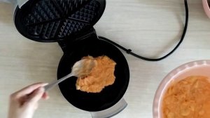 ПП ВАФЛИ В ВАФЕЛЬНИЦЕ С ТЫКВОЙ И БАНАНОМ