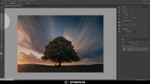 Warm Sunset Photo from Start to Finish with Photoshop | QE #256