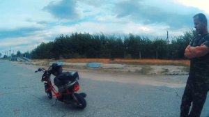 Стант на дешманском скутере!!!