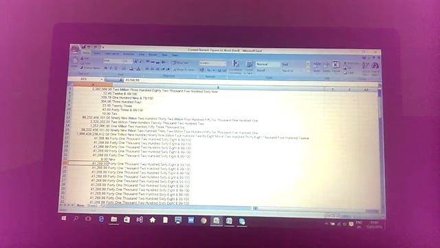 How to convert numeric value into English words in Excel - Download file