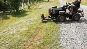 Самодельная лебедка на минитрактор снова в роботе!