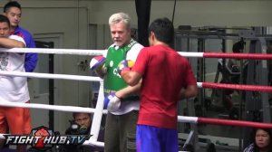 Manny Pacquiao Открытая тренировка