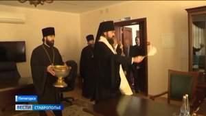 Освящение штаба Терского казачьего войска